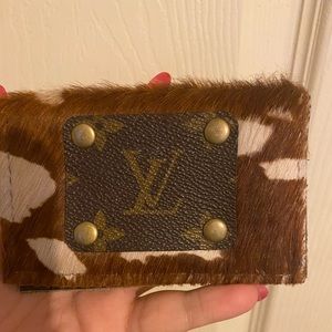 Repurposed LV canvas wallet
